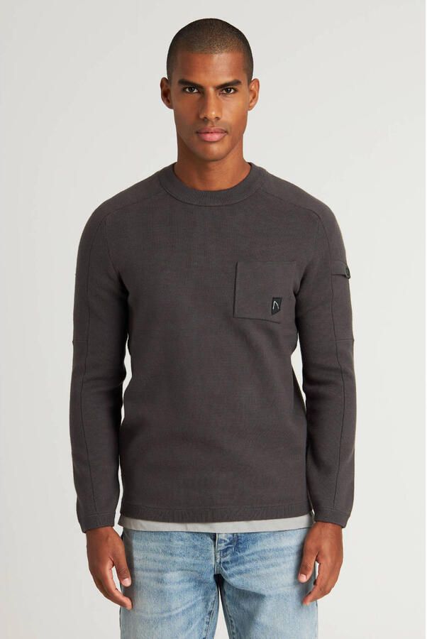 Chasin Ronde Hals Pullover Gray Heren - Foto 2