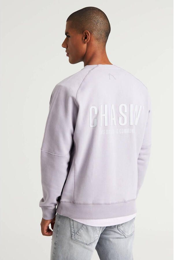 Chasin Burgemeester Sweatshirt Purple Heren
