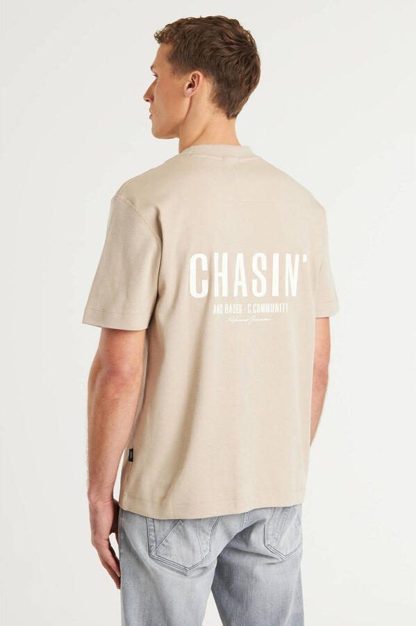 Chasin Korte Mouw T-shirt Mayor Beige Heren - Foto 2