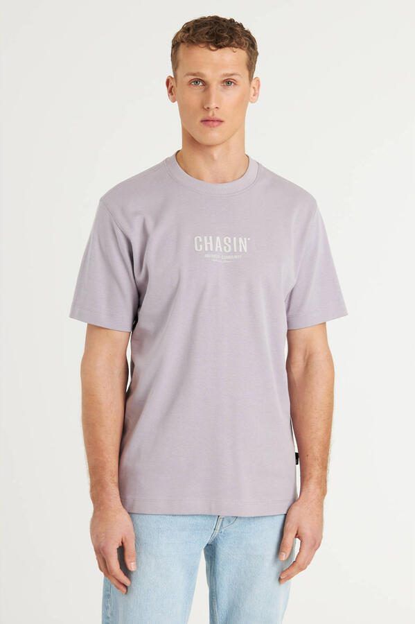 Chasin Korte Mouw T-shirt Mayor Purple Heren