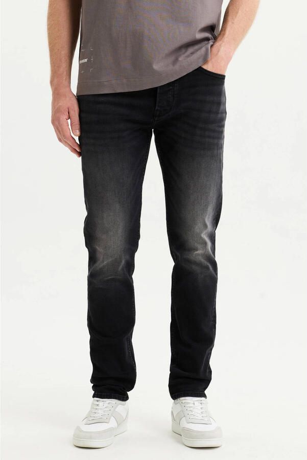 CHASIN' Trix slim fit jeans zwart