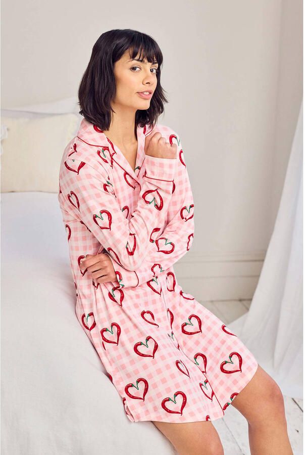 Chelsea Peers nachthemd roze rood - Foto 3