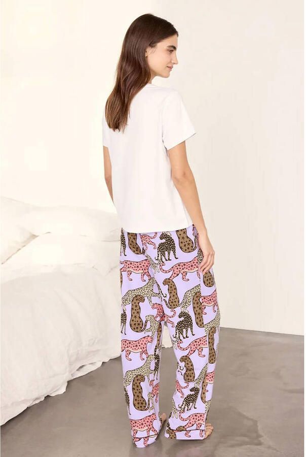 Chelsea Peers pyjama lila wit - Foto 2