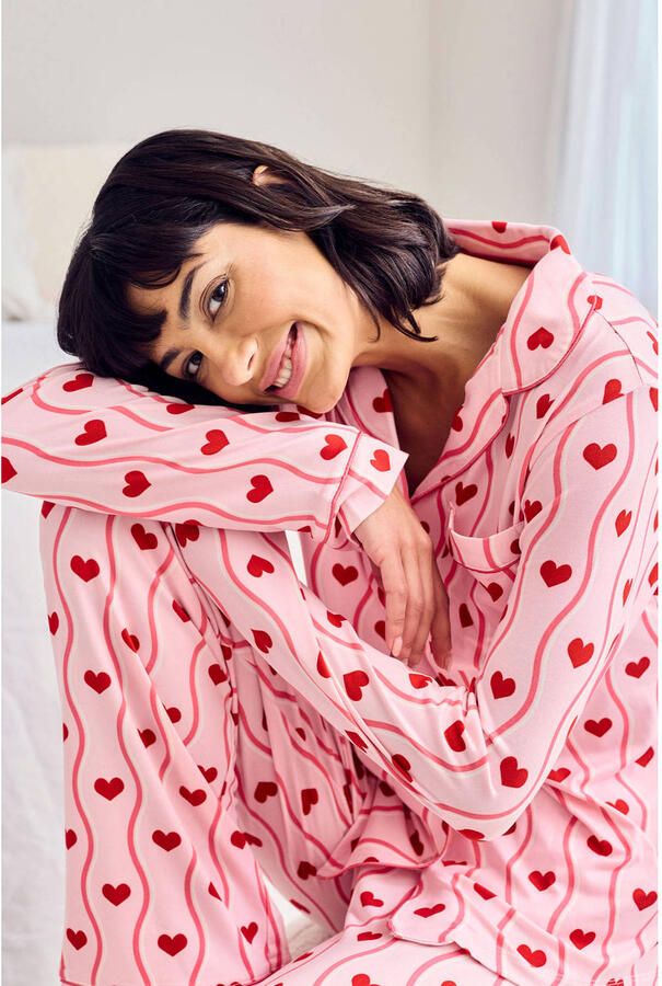Chelsea Peers pyjama roze rood - Foto 2