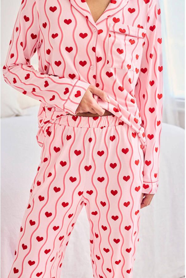 Chelsea Peers pyjama roze rood - Foto 3