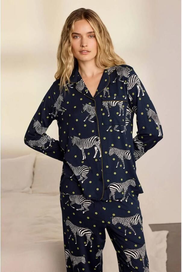 Chelsea Peers pyjama set donkerblauw multi