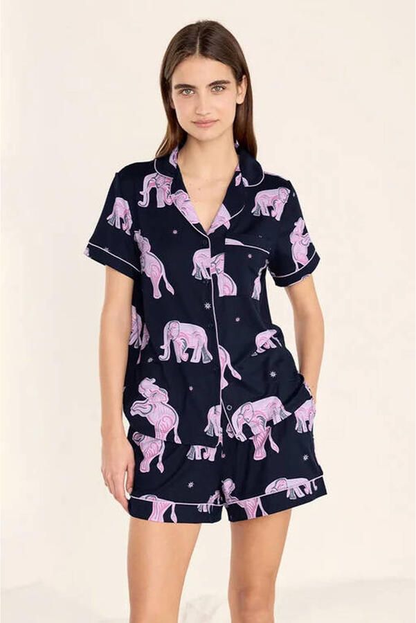 Chelsea Peers shortama donkerblauw