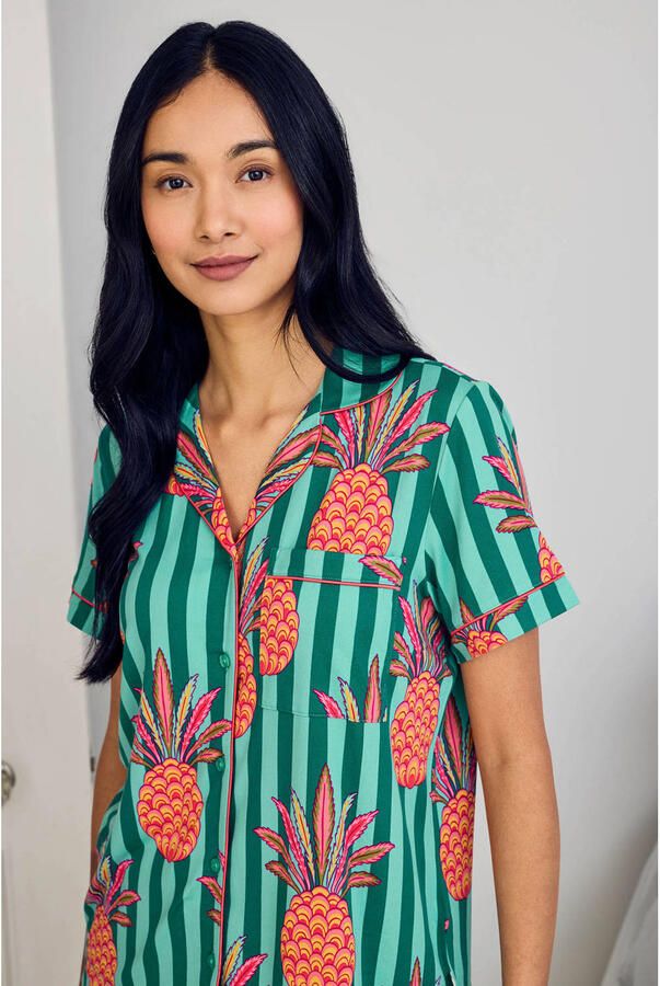 Chelsea Peers shortama turquoise groen oranje - Foto 3