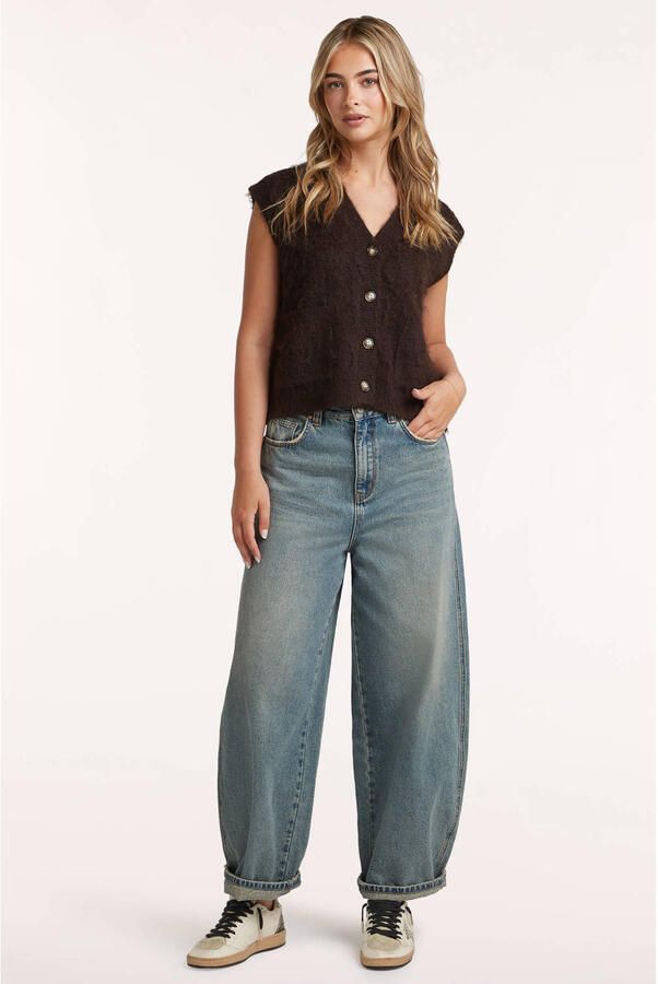 Circle of Trust barrel jeans met ceintuur lichtblauw
