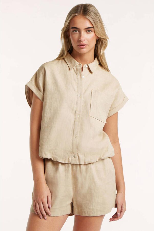 CIRCLE OF TRUST Dames Blouses Kelly Blouse Zand - Foto 5