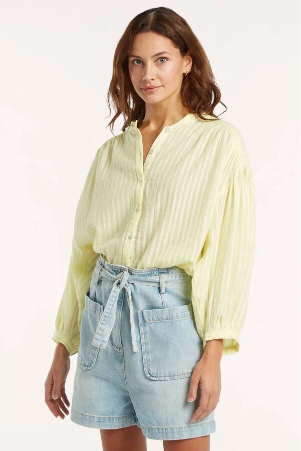 CIRCLE OF TRUST Dames Blouses Lexi Blouse Geel - Foto 5