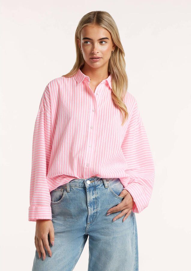 Circle of Trust gestreepte blouse roze