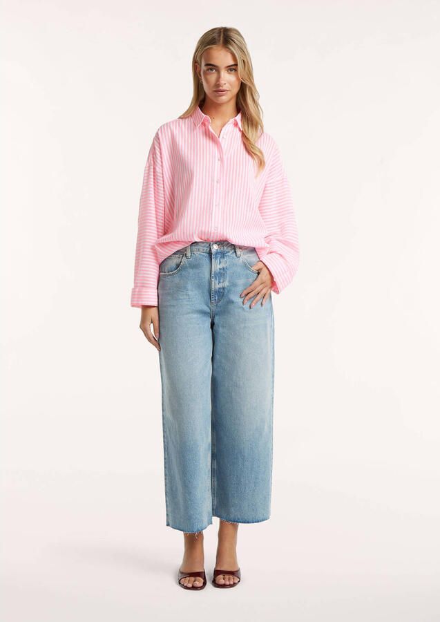 Circle of Trust gestreepte blouse roze - Foto 3