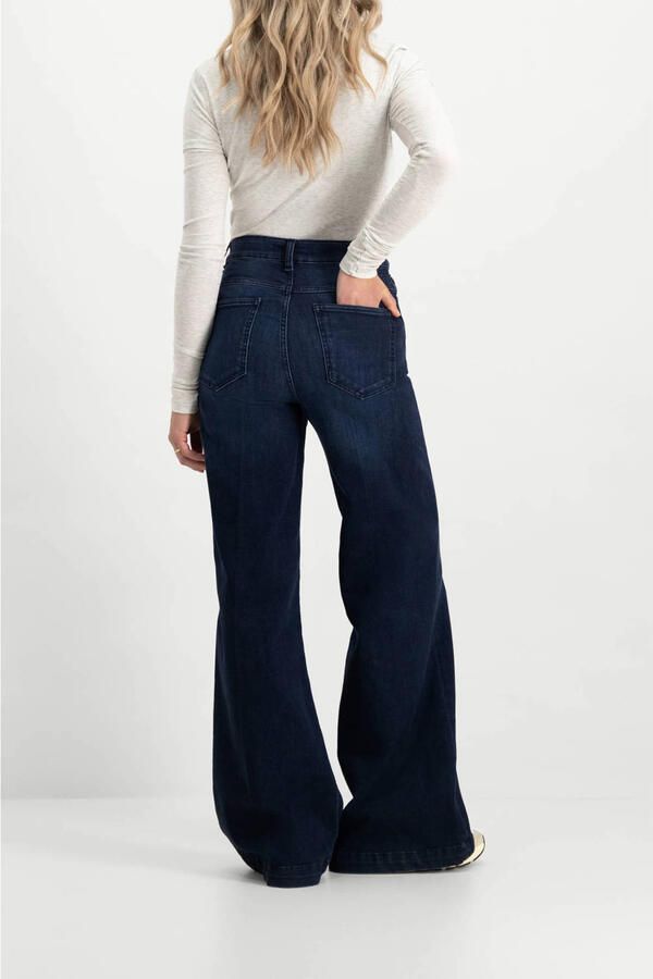 CIRCLE OF TRUST Dames Jeans Palmer Wide Leg Dnm Donkerblauw - Foto 5