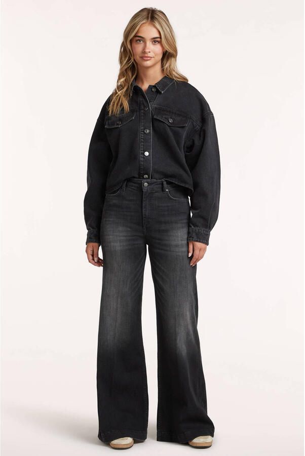 Circle of Trust Palmer high waist wide leg jeans zwart