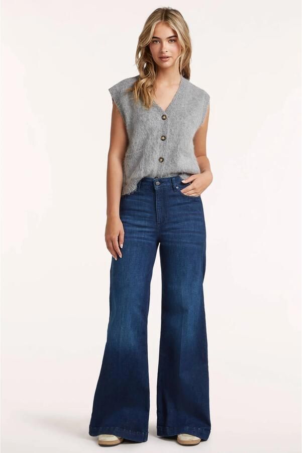 Circle of Trust Palmer wide leg jeans donkerblauw