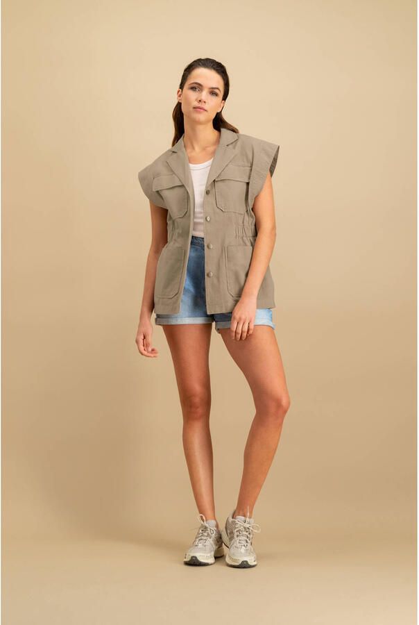 Circle of Trust regular high waist denim short light blue denim - Foto 6
