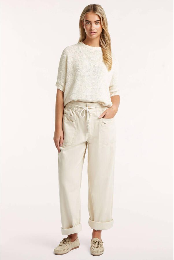 Circle of Trust straight regular waist broek ecru - Foto 6