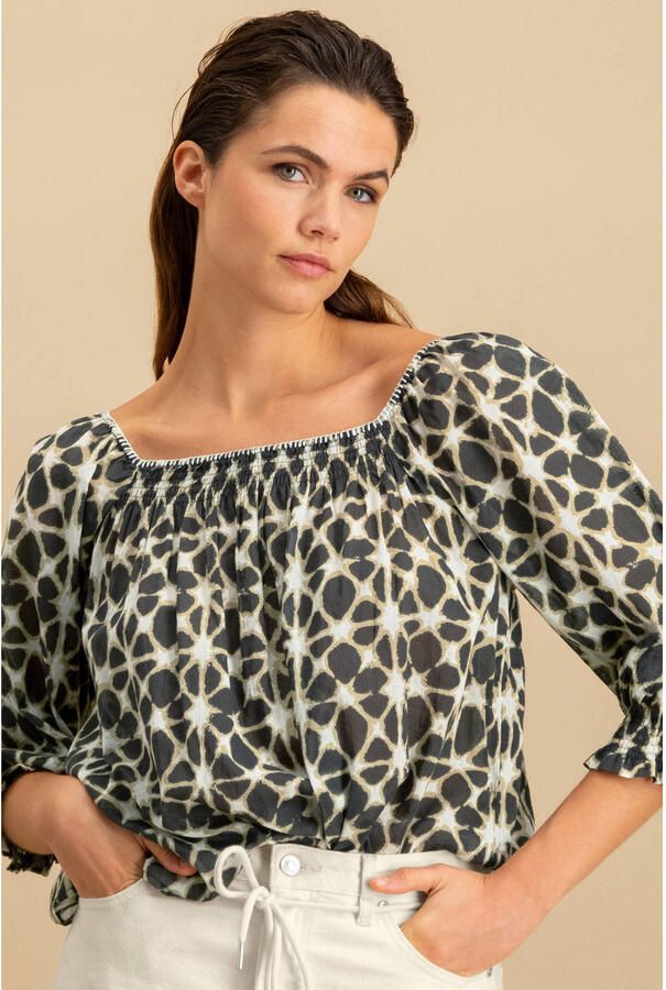 CIRCLE OF TRUST Dames Blouses Vera Blouse Bruin - Foto 5