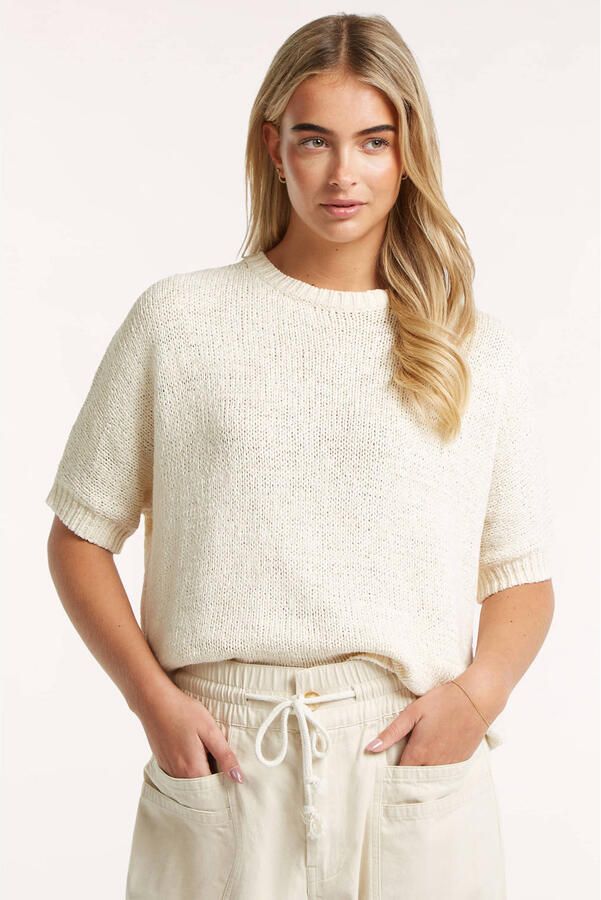 CIRCLE OF TRUST Dames Truien & Vesten Rose Knit Ecru - Foto 5