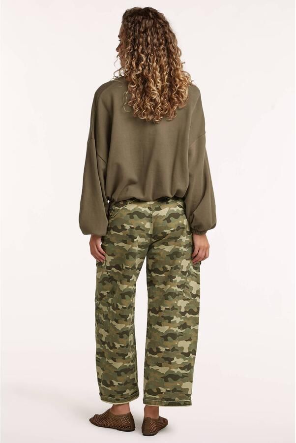 Circle of Trust X Iris Zeilstra katoenen cropped trui kaki - Foto 2
