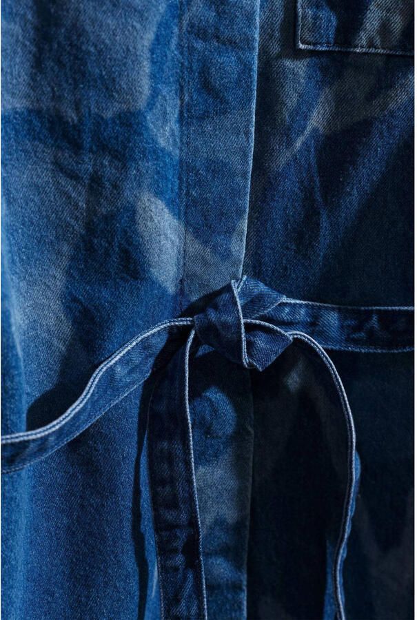 CKS denim gebloemde spijkerjurk dark blue denim - Foto 2