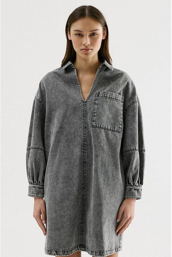 CKS denim spijkerjurk grey denim