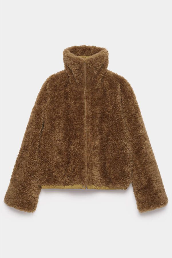 CKS faux fur jas groen - Foto 2