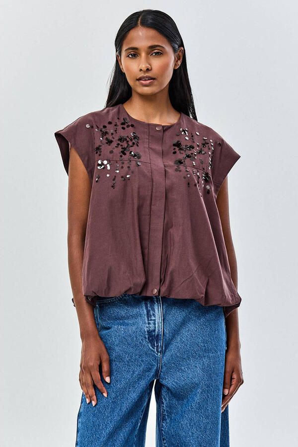 CKS gilet met pailletten