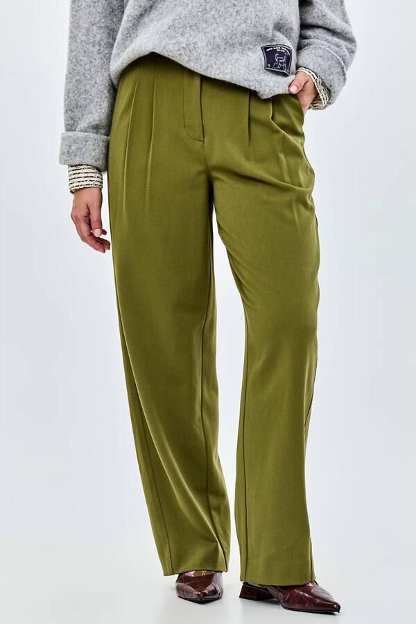 CKS loose fit broek olijfgroen
