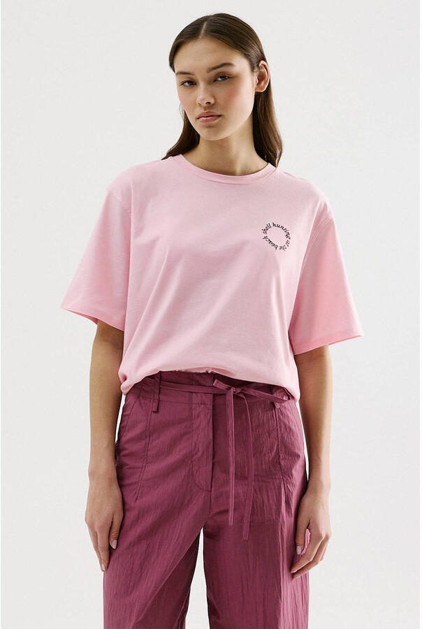 CKS T-shirt met backprint roze