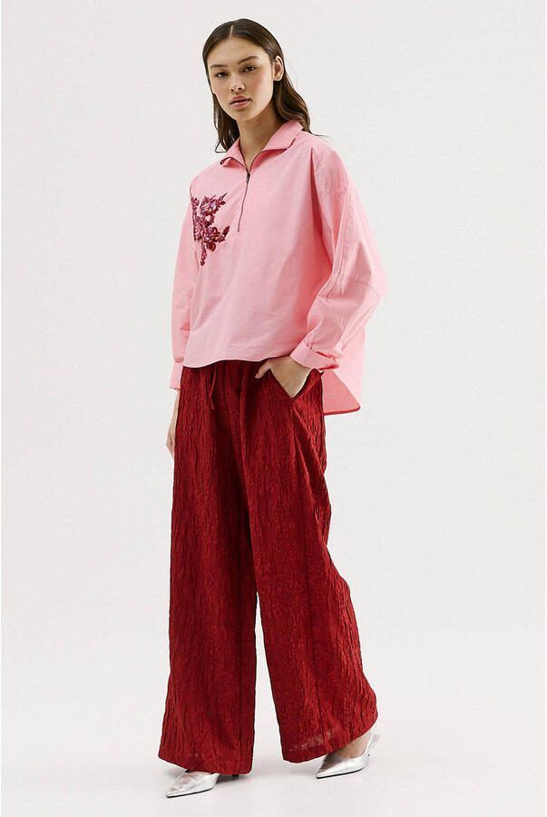 CKS top roze met pailletten - Foto 3