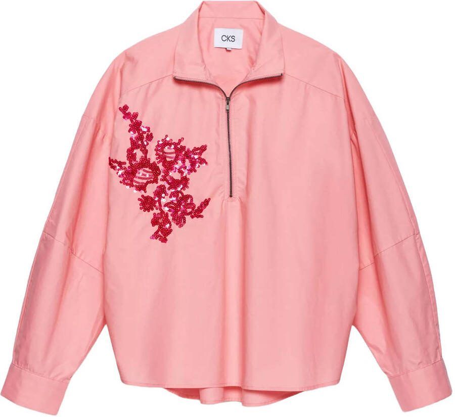 CKS top roze met pailletten - Foto 2