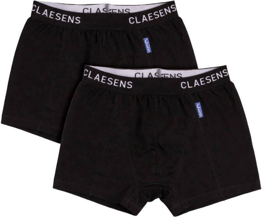 Claesen's boxershort set van 2 zwart wit Jongens Stretchkatoen Effen 104 110 - Foto 4