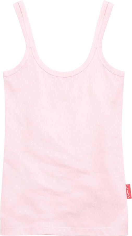 Claesen's singlet roze Hemd Meisjes Stretchkatoen Ronde hals Effen 128 134 - Foto 4