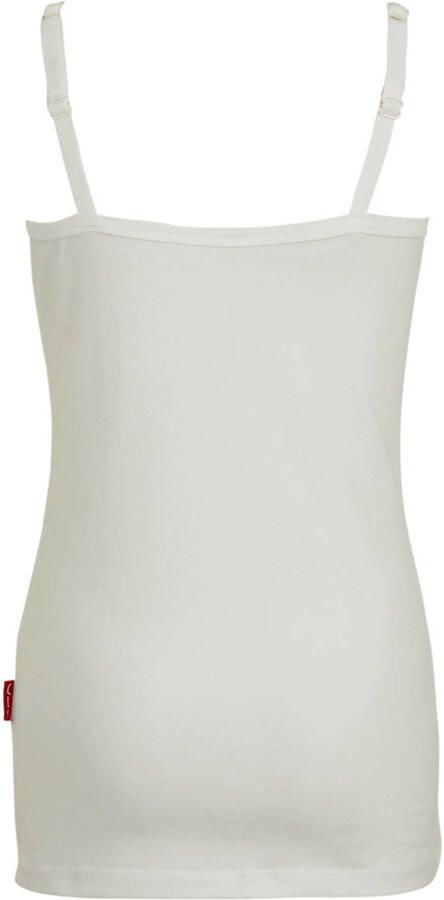 Claesen's singlet wit Hemd Meisjes Stretchkatoen Ronde hals Effen 140 146