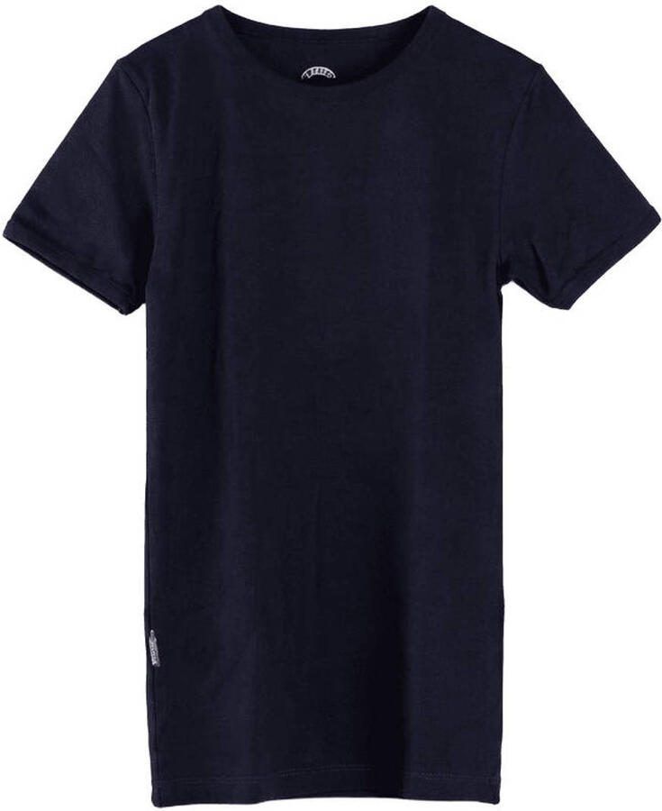 Claesen's T-shirt donkerblauw Jongens Stretchkatoen Ronde hals Effen 152 158