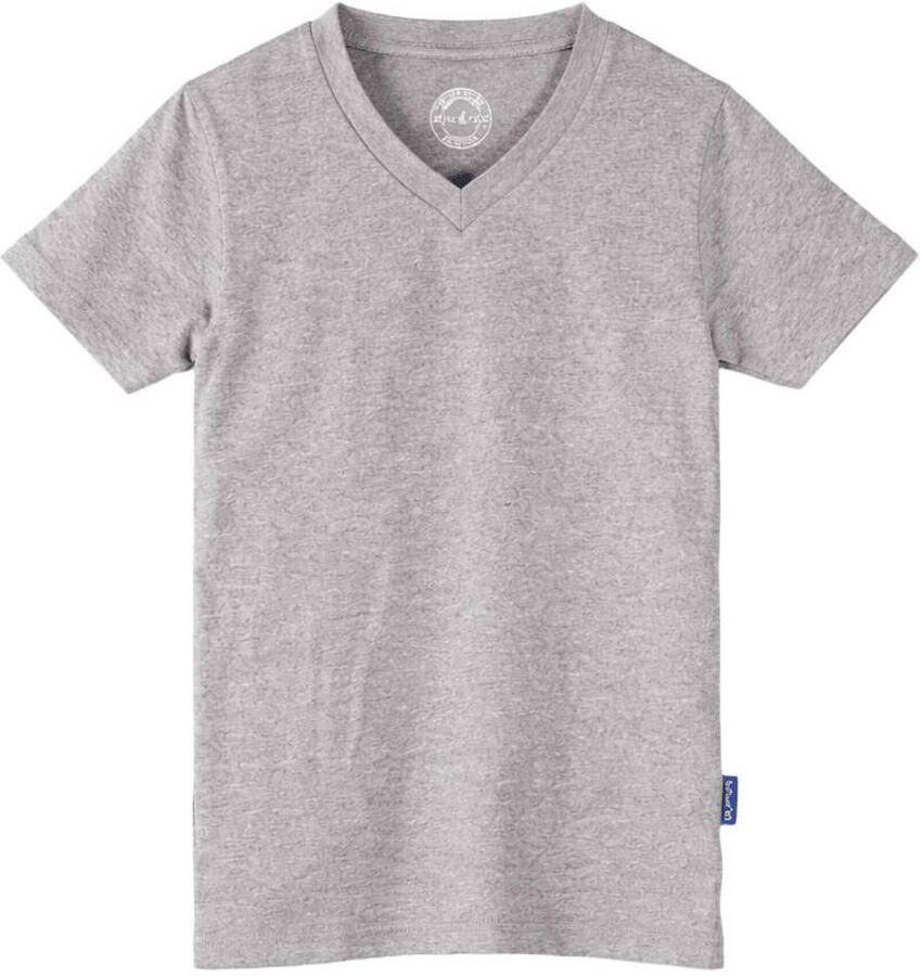 Claesen's T Shirt v neck Grijs