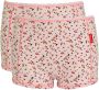 Claesen's gebloemde short set van 2 roze Meisjes Stretchkatoen Bloemen 140 146 - Thumbnail 1