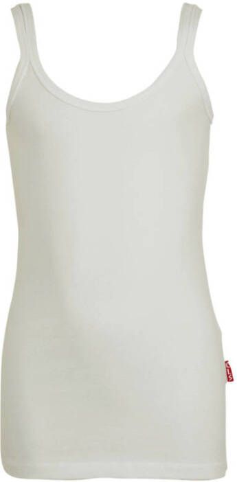 Claesen's singlet wit Hemd Meisjes Stretchkatoen Ronde hals Effen 140 146 - Foto 2