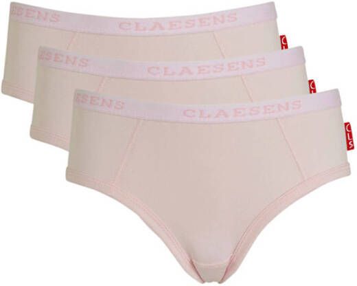 CLAESEN'S Meisjes Nachtkleding Girls 3-pack Brief Lichtroze - Foto 3