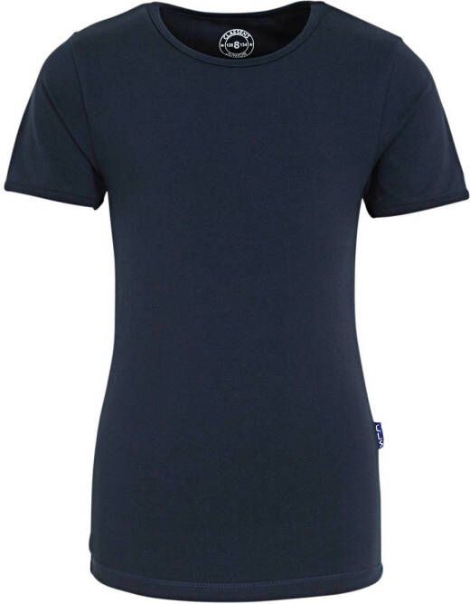 Claesen's T-shirt donkerblauw Jongens Stretchkatoen Ronde hals Effen 116 122