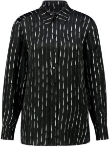 Claudia Sträter blouse van viscosesatijn zwart