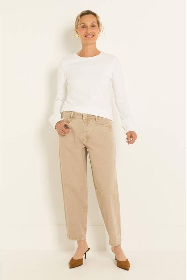 Claudia Sträter barrel jeans beige