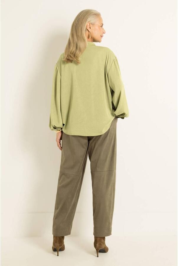 Claudia Sträter blousetop lichtgroen - Foto 2