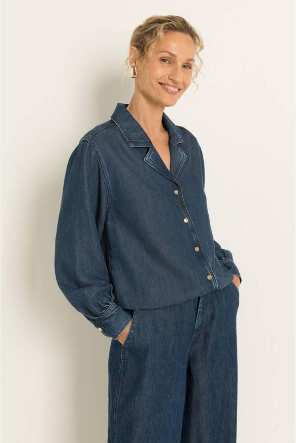 Claudia Sträter CLAUDIA BY CLAUDIA STRÄTER blouse donkerblauw - Foto 3