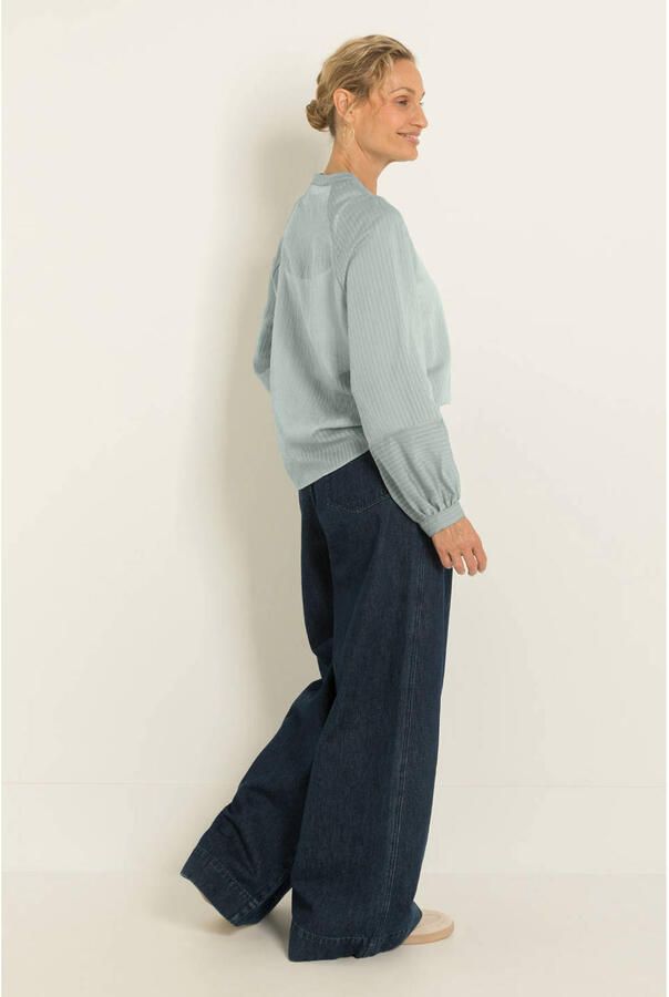Claudia Sträter CLAUDIA BY CLAUDIA STRÄTER blouse grijsblauw - Foto 3