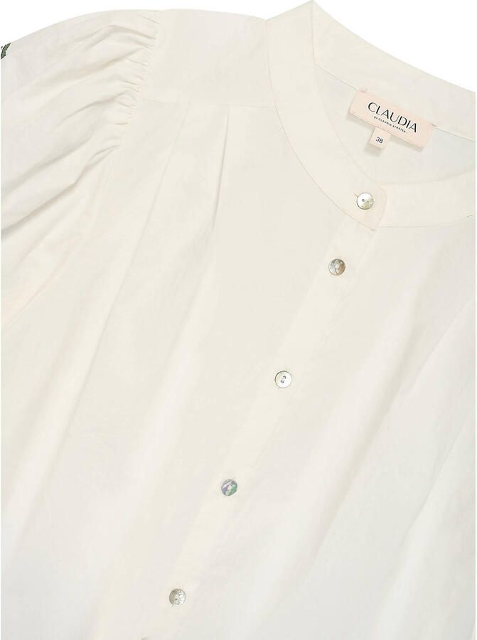 Claudia Sträter CLAUDIA BY CLAUDIA STRÄTER blouse met borduursels wit - Foto 2