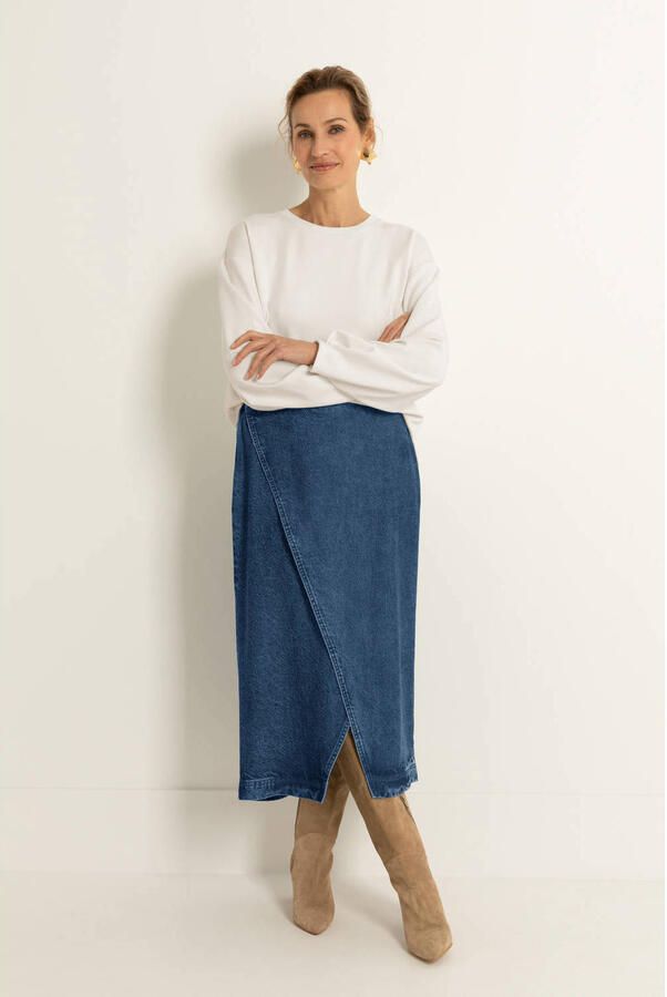 Claudia Sträter CLAUDIA BY CLAUDIA STRÄTER denim spijkerrok dark blue denim