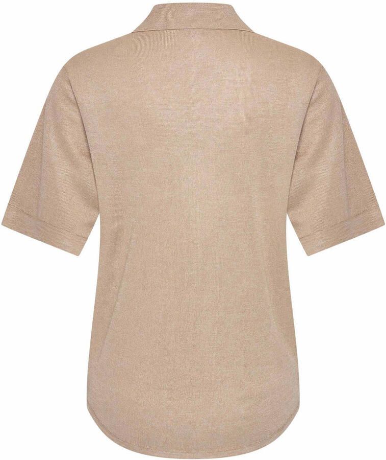 Claudia Sträter CLAUDIA BY CLAUDIA STRÄTER fijn gebreide top beige - Foto 2